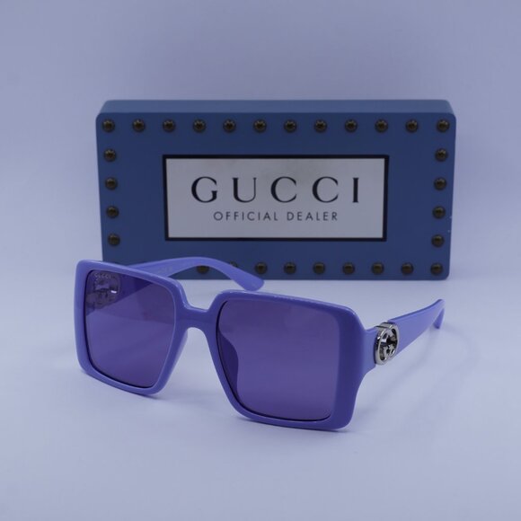 Gucci GG1692SA 004 Square Sunglasses - Violet - Picture 5 of 11